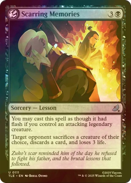 画像1: [FOIL] 傷跡の記憶/Scarring Memories 【英語版】 [TLE-黒U] (1)