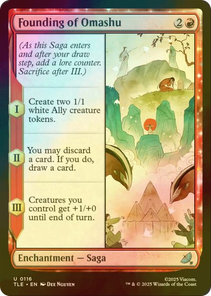 画像1: [FOIL] オマシュの創設/Founding of Omashu 【英語版】 [TLE-赤U] (1)