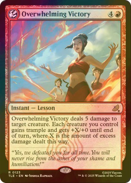 画像1: [FOIL] 圧倒的勝利/Overwhelming Victory 【英語版】 [TLE-赤R] (1)