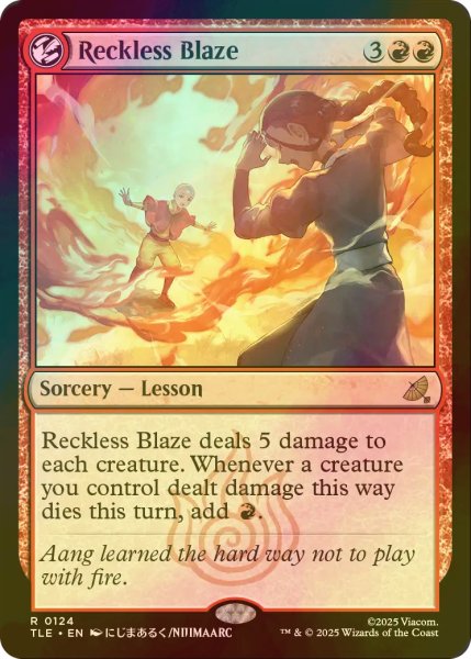 画像1: [FOIL] 見境のない猛火/Reckless Blaze 【英語版】 [TLE-赤R] (1)