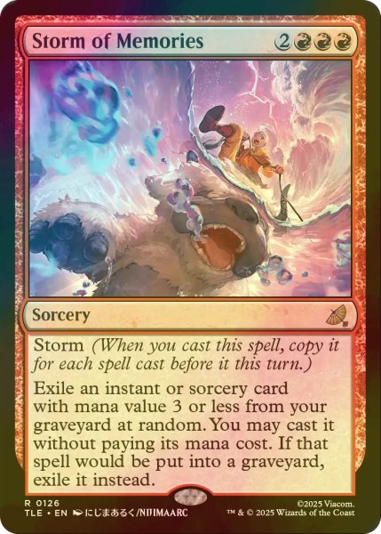 画像1: [FOIL] 記憶の嵐/Storm of Memories 【英語版】 [TLE-赤R] (1)