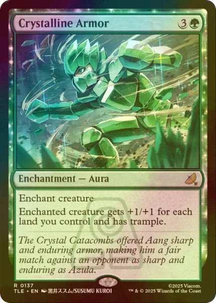 画像1: [FOIL] 結晶の鎧/Crystalline Armor 【英語版】 [TLE-緑R] (1)