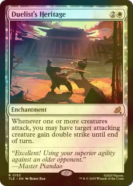画像1: [FOIL] 決闘者の遺産/Duelist's Heritage 【英語版】 [TLE-白R] (1)