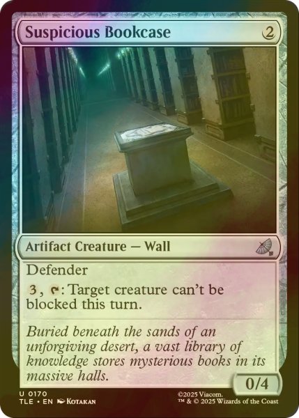 画像1: [FOIL] 怪しげな書架/Suspicious Bookcase 【英語版】 [TLE-灰U] (1)