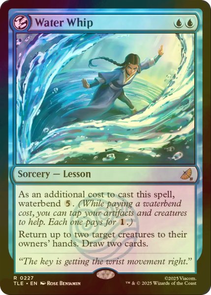 画像1: [FOIL] 水の鞭/Water Whip 【英語版】 [TLE-青R] (1)