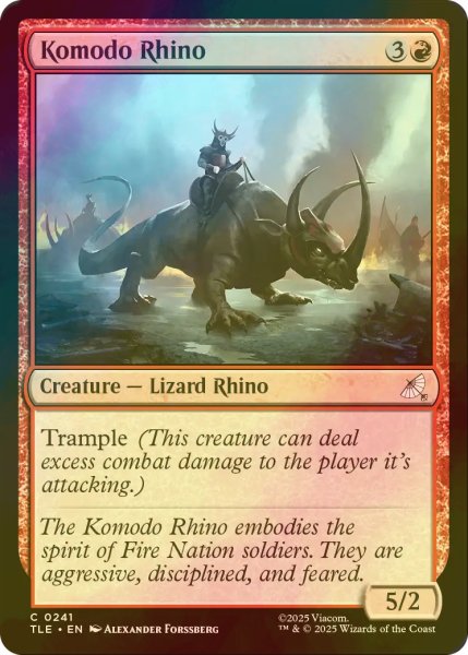 画像1: [FOIL] コモドサイ/Komodo Rhino 【英語版】 [TLE-赤C] (1)