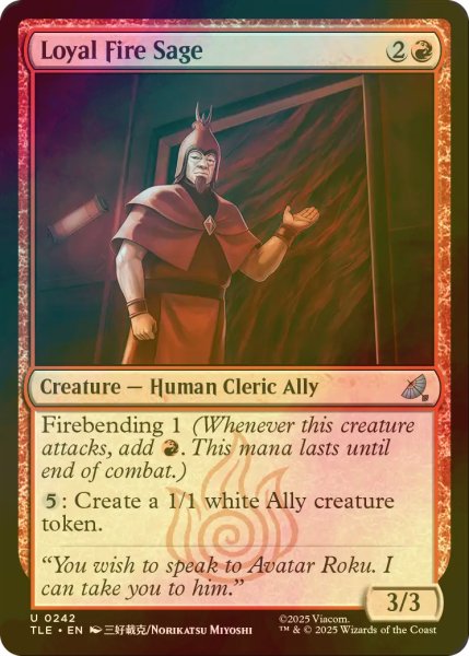 画像1: [FOIL] 忠実な火の賢者/Loyal Fire Sage 【英語版】 [TLE-赤U] (1)