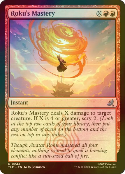 画像1: [FOIL] ロクの達人技/Roku's Mastery 【英語版】 [TLE-赤U] (1)
