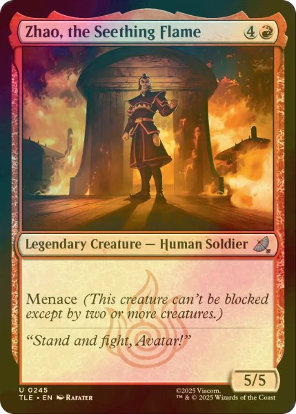 画像1: [FOIL] 燃え盛る炎、ジャオ/Zhao, the Seething Flame 【英語版】 [TLE-赤U] (1)