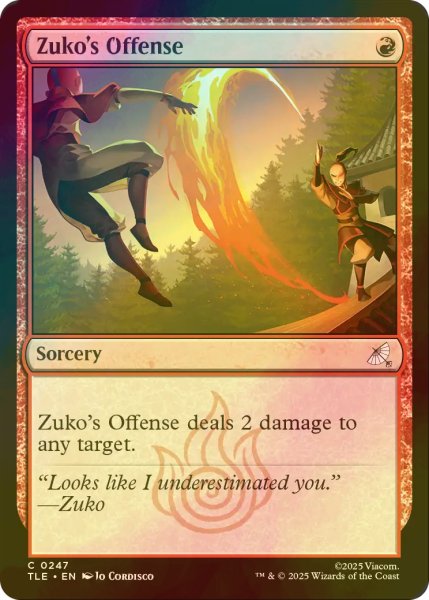 画像1: [FOIL] ズーコの攻勢/Zuko's Offense 【英語版】 [TLE-赤C] (1)