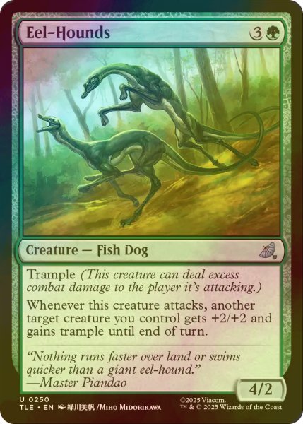 画像1: [FOIL] オオウナギイヌ/Eel-Hounds 【英語版】 [TLE-緑U] (1)