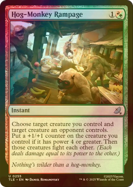 画像1: [FOIL] イノザル大騒動/Hog-Monkey Rampage 【英語版】 [TLE-金U] (1)