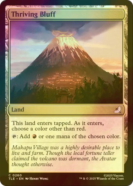 画像1: [FOIL] 興隆する絶壁/Thriving Bluff 【英語版】 [TLE-土地C] (1)