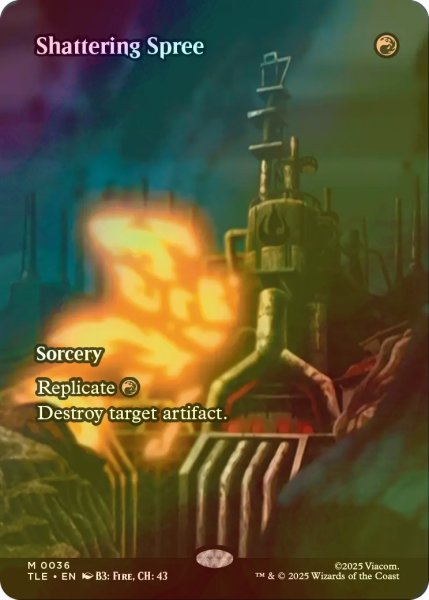 画像1: [FOIL] 破壊放題/Shattering Spree (全面アート版) 【英語版】 [TLE-赤MR] (1)