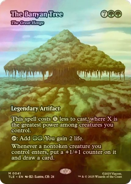 画像1: [FOIL] バンヤングローブの木/The Banyan Tree (全面アート版) 【英語版】 [TLE-緑MR] (1)