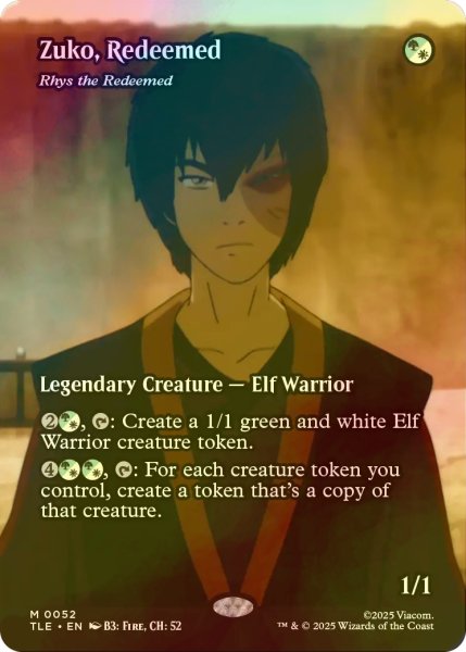 画像1: [FOIL] 贖いしズーコ/Zuko, Redeemed (全面アート版) 【英語版】 [TLE-金MR] (1)