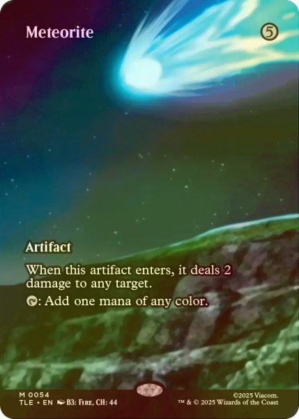 画像1: [FOIL] 隕石/Meteorite (全面アート版) 【英語版】 [TLE-灰MR] (1)