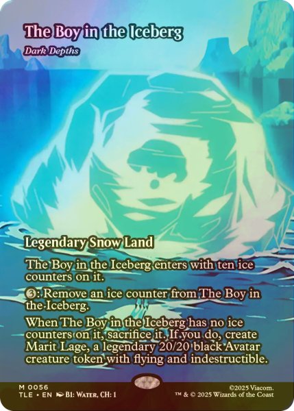 画像1: [FOIL] 氷に閉じ込められた少年/The Boy in the Iceberg (全面アート版) 【英語版】 [TLE-土地MR] (1)