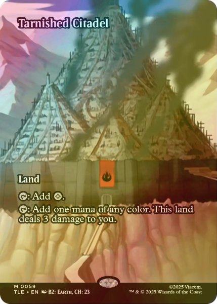 画像1: [FOIL] 色あせた城塞/Tarnished Citadel (全面アート版) 【英語版】 [TLE-土地MR] (1)