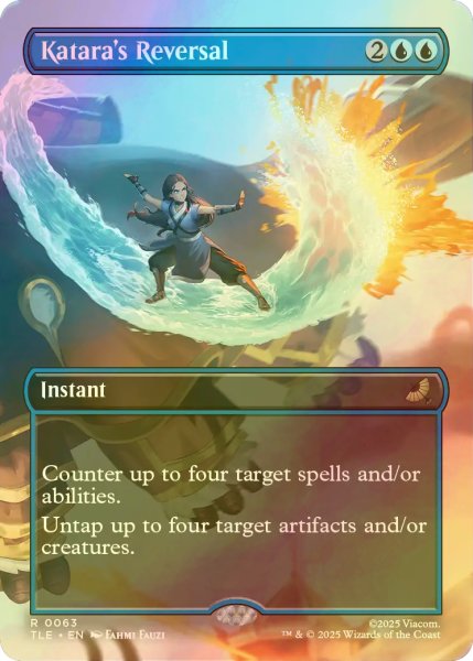 画像1: [FOIL] カタラの逆転/Katara's Reversal (全面アート版) 【英語版】 [TLE-青R] (1)