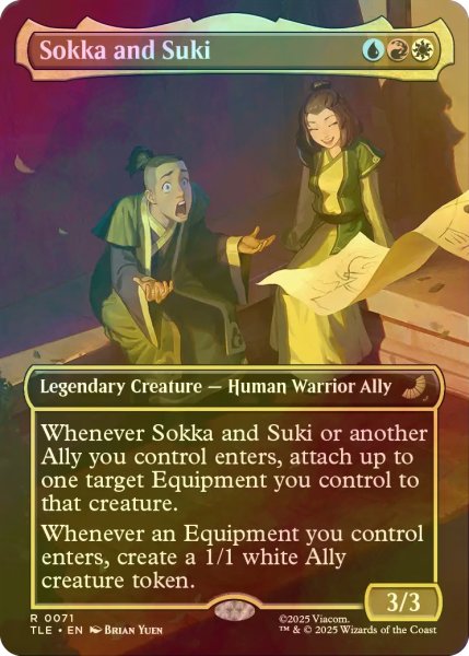 画像1: [FOIL] サカとスキ/Sokka and Suki (全面アート版) 【英語版】 [TLE-金R] (1)