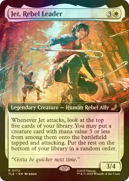 画像1: [FOIL] 叛徒のリーダー、ジェット/Jet, Rebel Leader (拡張アート版) 【英語版】 [TLE-白R] (1)