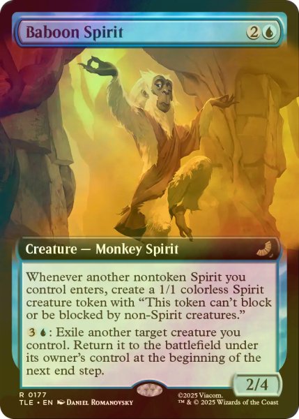 画像1: [FOIL] ヒヒの精霊/Baboon Spirit (拡張アート版) 【英語版】 [TLE-青R] (1)
