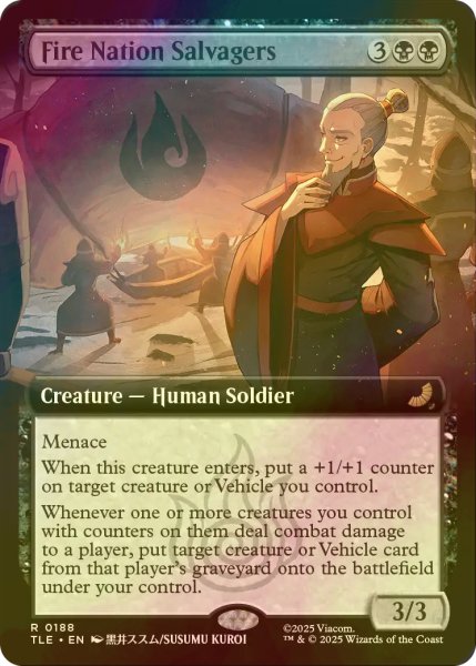 画像1: [FOIL] 火の国の回収部隊/Fire Nation Salvagers (拡張アート版) 【英語版】 [TLE-黒R] (1)
