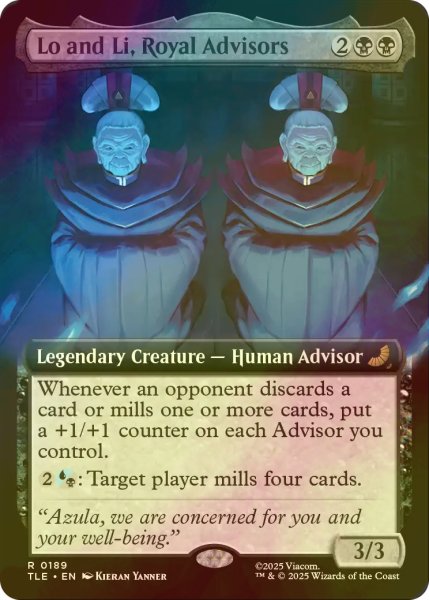 画像1: [FOIL] 王家の顧問、ローとリー/Lo and Li, Royal Advisors (拡張アート版) 【英語版】 [TLE-黒R] (1)