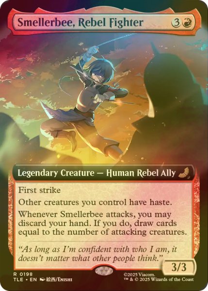 画像1: [FOIL] 叛徒の戦士、スメラビー/Smellerbee, Rebel Fighter (拡張アート版) 【英語版】 [TLE-赤R] (1)