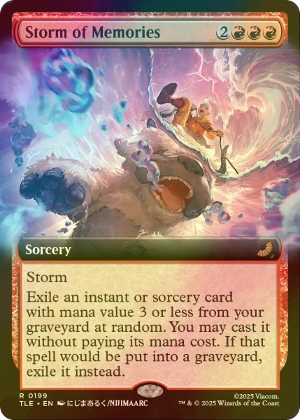 画像1: [FOIL] 記憶の嵐/Storm of Memories (拡張アート版) 【英語版】 [TLE-赤R] (1)