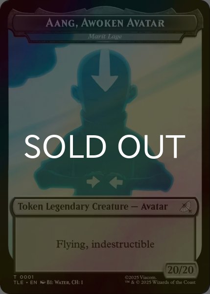 画像1: [FOIL] 目覚めしアバター、アン/AANG, AWOKEN AVATAR & 宝物/TREASURE 【英語版】 [TLE-トークン] (1)