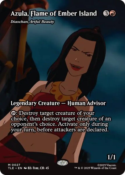 画像1: エンバー島の情熱、アズーラ/Azula, Flame of Ember Island (全面アート版) 【英語版】 [TLE-赤MR] (1)