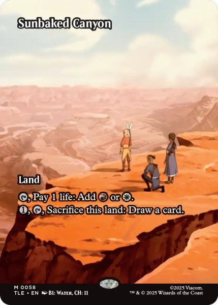 画像1: 灼陽大峡谷/Sunbaked Canyon (全面アート版) 【英語版】 [TLE-土地MR] (1)