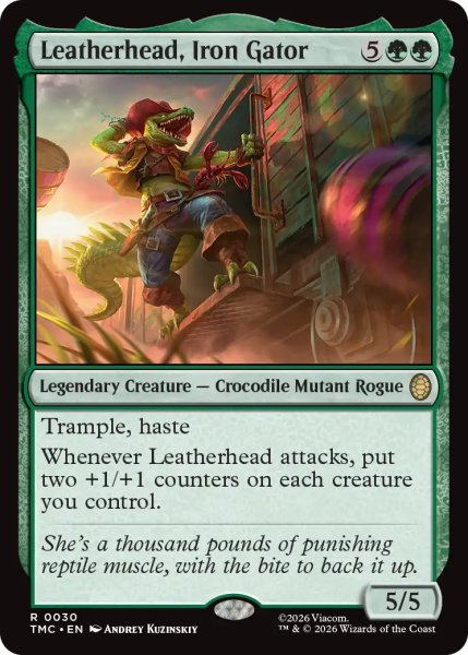 画像1: アイアンゲーター、レザーヘッド/Leatherhead, Iron Gator 【英語版】 [TMC-緑R] (1)