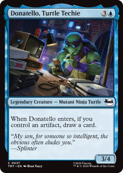 画像1: カメのメカマニア、ドナテロ/Donatello, Turtle Techie 【英語版】 [TMT-青C] (1)