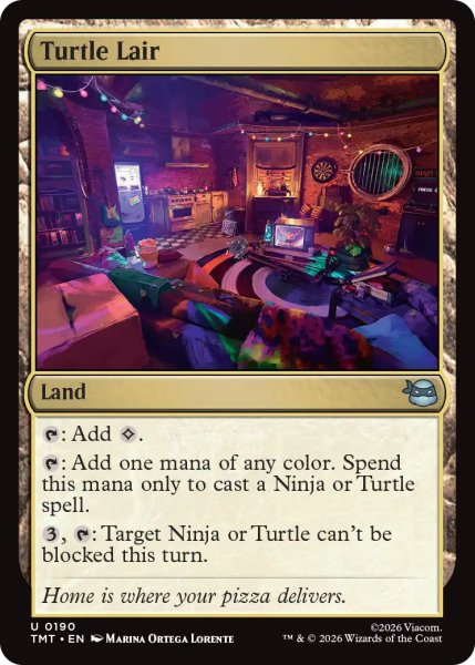 画像1: タートルズの隠れ家/Turtle Lair 【英語版】 [TMT-土地U] (1)