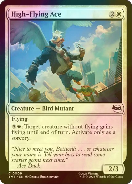 画像1: [FOIL] 空高く舞うエース/High-Flying Ace 【英語版】 [TMT-白C] (1)
