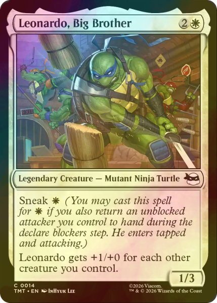 画像1: [FOIL] ビッグ・ブラザー、レオナルド/Leonardo, Big Brother 【英語版】 [TMT-白C] (1)