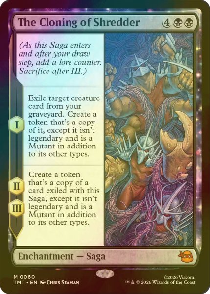 画像1: [FOIL] シュレッダーの複製術/The Cloning of Shredder 【英語版】 [TMT-黒MR] (1)