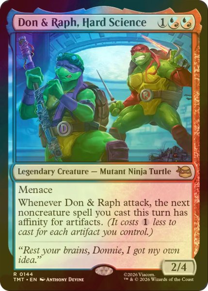 画像1: [FOIL] ハードサイエンス、ドニーとラフ/Don & Raph, Hard Science 【英語版】 [TMT-金R] (1)