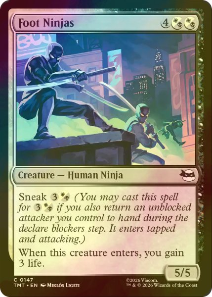 画像1: [FOIL] フット団員/Foot Ninjas 【英語版】 [TMT-金C] (1)