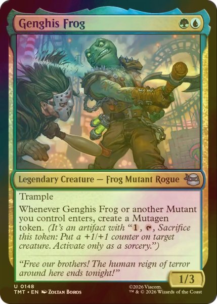 画像1: [FOIL] ジンギス・フロッグ/Genghis Frog 【英語版】 [TMT-金U] (1)
