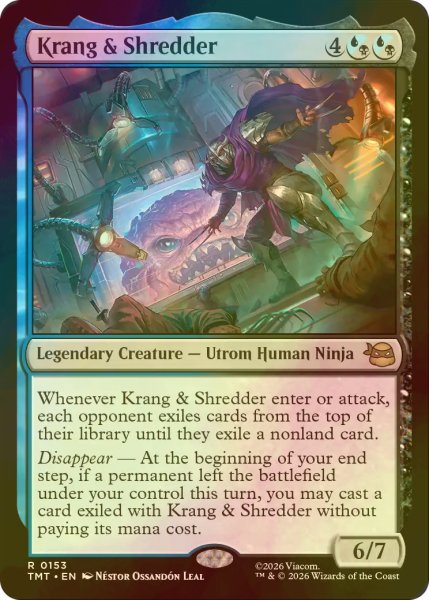 画像1: [FOIL] クランゲとシュレッダー/Krang & Shredder 【英語版】 [TMT-金R] (1)