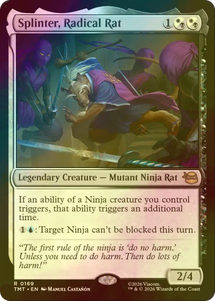 画像1: [FOIL] 乱暴鼠、スプリンター/Splinter, Radical Rat 【英語版】 [TMT-金R] (1)