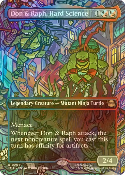 画像1: [FOIL] ハードサイエンス、ドニーとラフ/Don & Raph, Hard Science (全面アート版) 【英語版】 [TMT-金R] (1)
