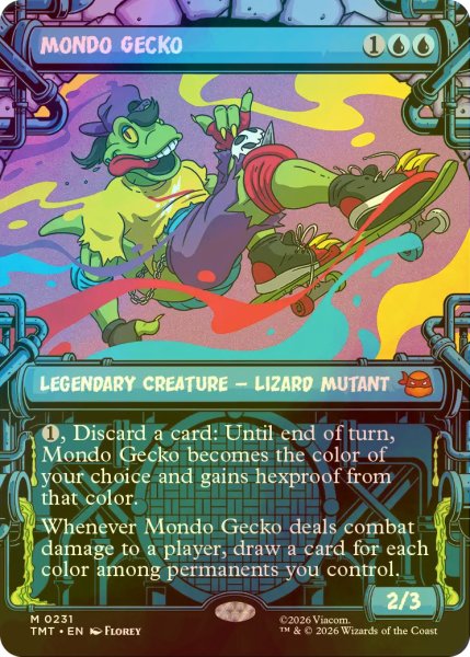 画像1: [FOIL] モンド・ゲッコー/Mondo Gecko (ショーケース版) 【英語版】 [TMT-青MR] (1)