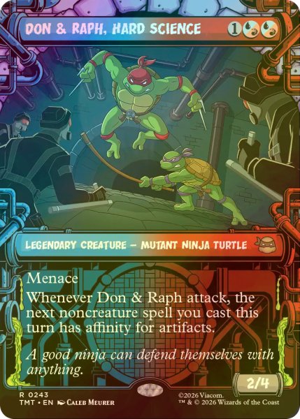 画像1: [FOIL] ハードサイエンス、ドニーとラフ/Don & Raph, Hard Science (ショーケース版) 【英語版】 [TMT-金R] (1)