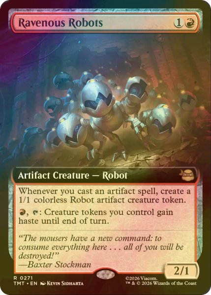 画像1: [FOIL] 暴食ロボット/Ravenous Robots (拡張アート版) 【英語版】 [TMT-赤R] (1)