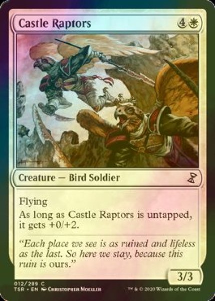 画像1: [FOIL] 城の猛禽/Castle Raptors 【英語版】 [TSR-白C] (1)